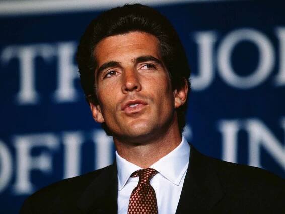John Kennedy, Jr. Attends Ceremony Awarding the John Kennedy Prize