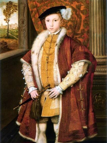Portrait and diary of Tudor King Edward VI of England.