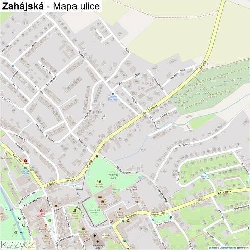 Zahájská - mapy | Kurzy.cz