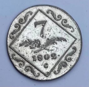 7 Krejcar ( VII Kreuzer ) 1802 C, František II. - Numismatika