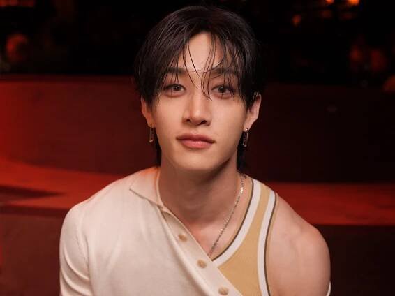 Stray Kids' Bang Chan Attends His First Fendi Show as Ambassador Wearing Cream 'Fit — See Photos