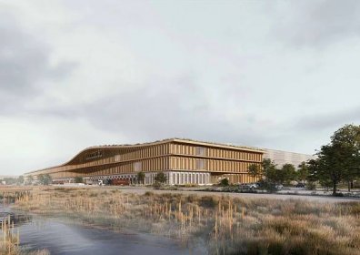 Henning Larsen Designs Largest Timber Logistics Center in Lelystad, Netherlands