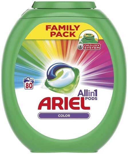 ARIEL 3 in 1 gelové kapsle 80 ks Color 399 Kč