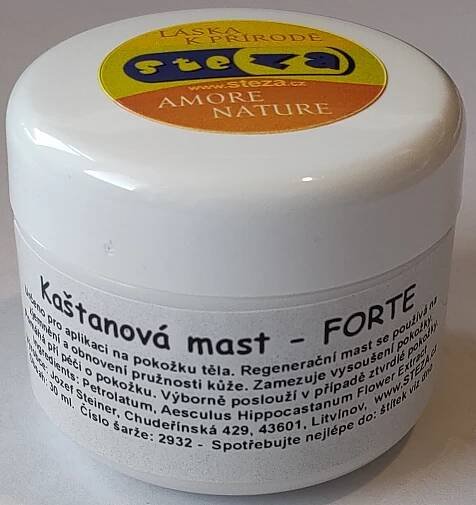 Tinktur - Kaštanová mast - FORTE 10x 30 ml.