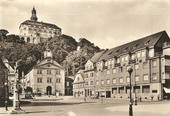 NÁCHOD - náměstí - Pohlednice místopis