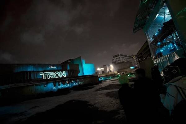 QED Productions | News | TRON: Legacy 3D Mapping Wows Southbank Crowds