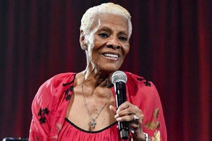Dionne Warwick speaks onstage at the New York Restoration Project's 27th Annual Halloween Gala "Once Upon a Hulaween: Scarytales & Deadtime Stories" held at Cipriani South Street on October 27, 2023