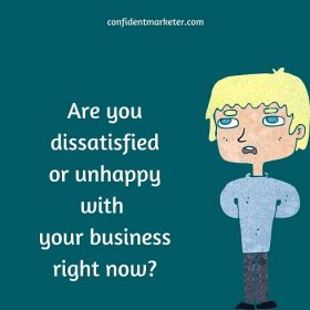 dissatisfied or unhappy