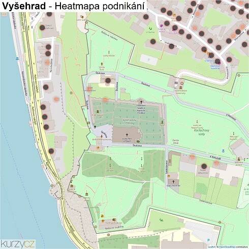 Vyšehrad - mapy | Kurzy.cz