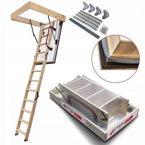 NEJTEPLEJŠÍ Půdní schody NORDIC 0,44 W 87 mm 120 x 60 Dodatečné těsnění