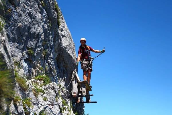Výstup Drachenwand Klettersteig, St. Lorenz, Rakousko