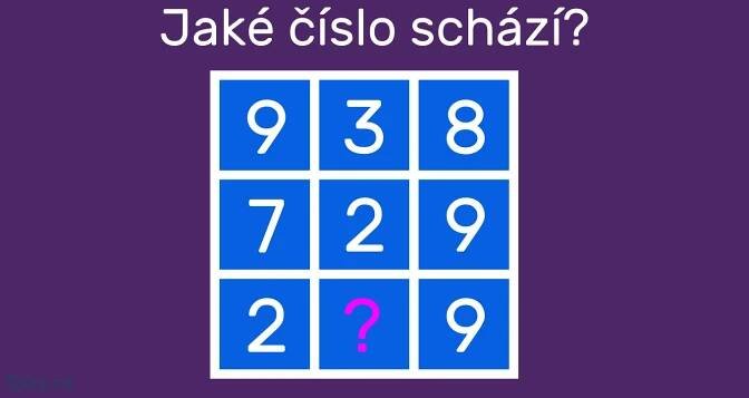 Jaké číslo schází? - Hádanky hádanky
