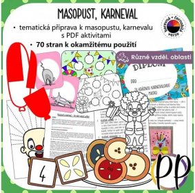 Masopust, karneval - tematická příprava s aktivitami