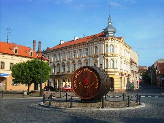 Žatec - námestia Kruhové a... - Náměstí
