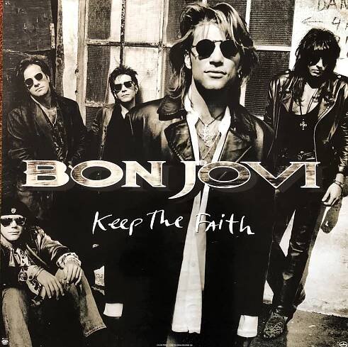 Bon Jovi - “Keep The Faith” album promo 24"x24"