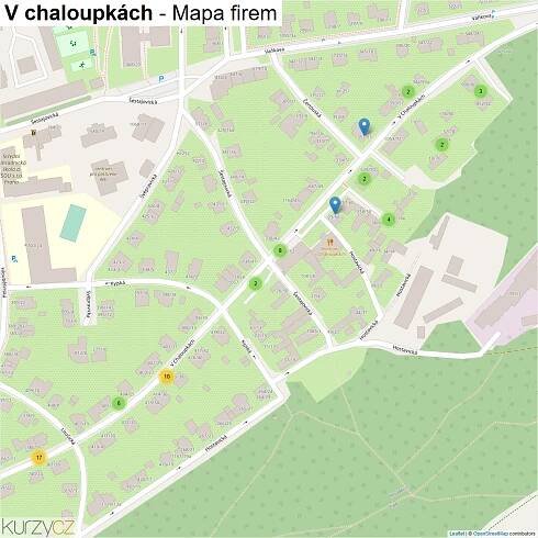V chaloupkách - mapy | Kurzy.cz