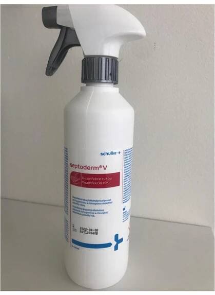 Septoderm Spray s rozprašovačem dezinfekce pokožky 500 ml