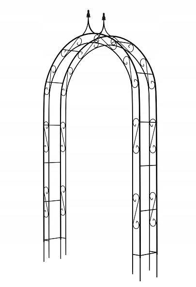 ZAHRADNÍ PERGOLA KOVOVÝ OBLOUK NA KVĚTINY RŮŽE NA RŮŽE POPÍNAVÁ 281 cm PODPORA za 3786.00CZK - Allegro