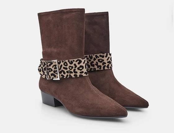 Dámská semišová obuv Wild Couture Baťa, hnědá