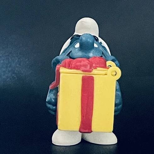 Smurfs Jokey Smurf Box Gargamel Head Vintage Super-Smurf Figure *READ
