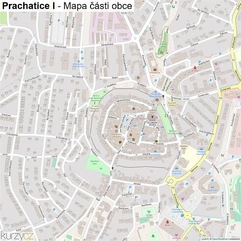 Prachatice I - mapy | Kurzy.cz