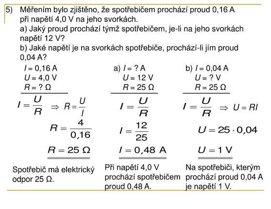 PPT - Ohmův zákon. Elektrický odpor PowerPoint Presentation, free download - ID:5255952