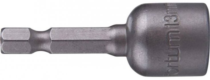 FORTUM-KITO klíč nástrčný magnetický 1/4" stopka, 13x48mm, CrV (4741613)