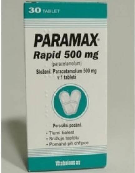 PARAMAX RAPID POR 500MG TBL NOB 30