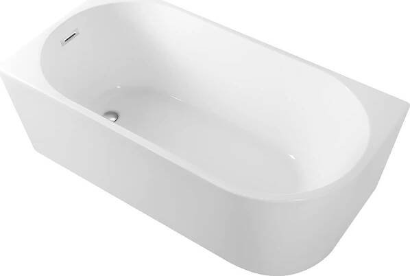 Aqualine TIBERA L rohová stojící vana, 150x75cm, bílá E1046