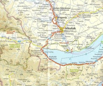 Rusko Bajkal až Vladivostok (Russia) 1:2m skladaná mapa RKH