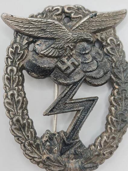 III Reich Erdkampfabzeichen der Luftwaffe Arno Wallpach,Salzburg