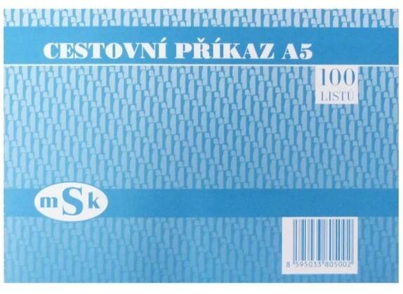 Cestovní příkaz A5 MSK 500
