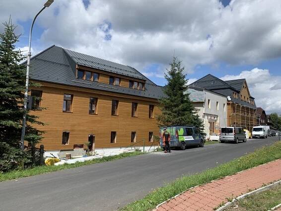 Realizujeme vytápění hotelu na Klínovci