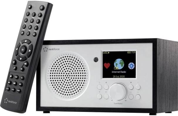 Renkforce RF-IR-MONOV2 RF-4533694 internetové stolní rádio, internetové, Wi-Fi, internet, s USB nabíječkou, s DLNA, vč. 