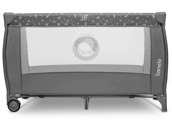 Lionelo - Cestovní postýlka STEFI PLUS Grey White