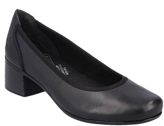Elegantní klasické lodičky Rieker 41650-00 černá