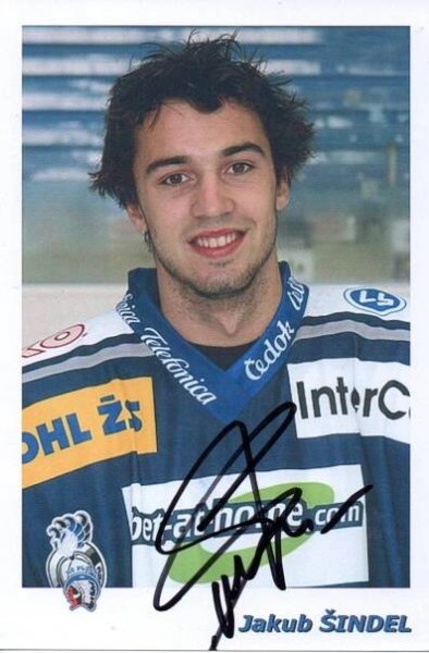 Autogram (Hokej) - Jakub Šindel - Plzeň - Ostatní sběratelské předměty