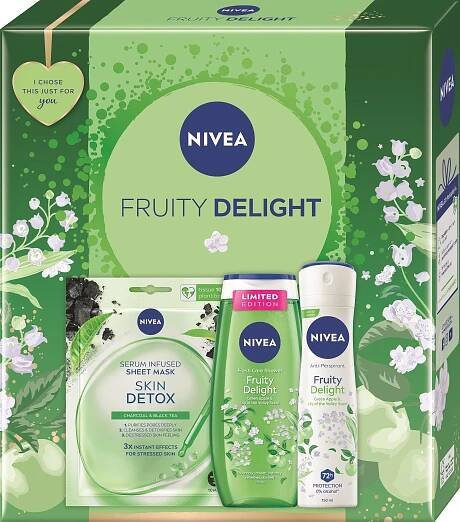 NIVEA Box Friuty Delight Le 400 ml