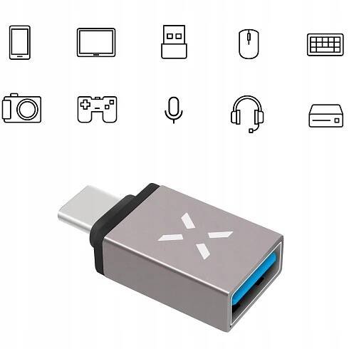 Adaptér USB-C na USB-A, mini adaptér, Fixed Značka Fixed