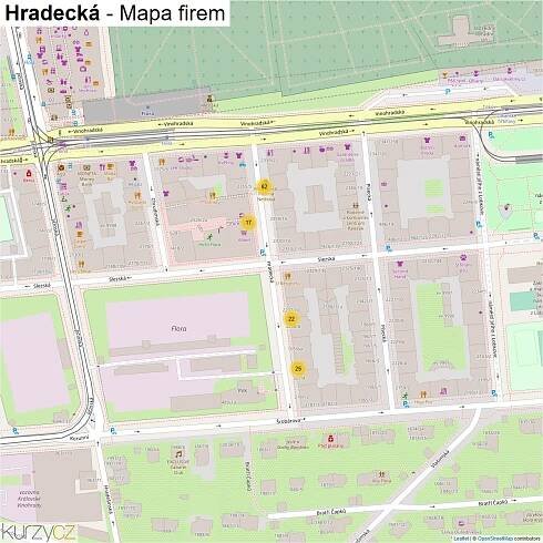 Hradecká - mapy | Kurzy.cz
