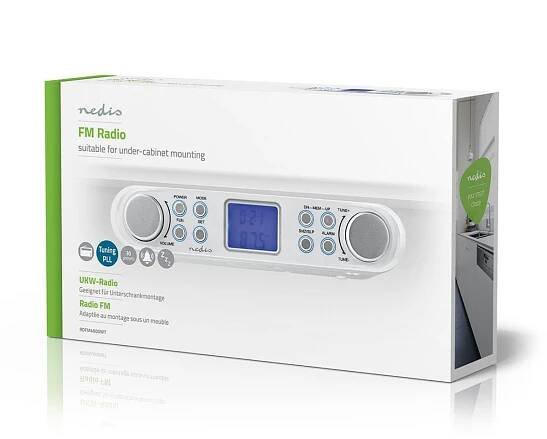 Rádio FM kuchyňské NEDIS RDFM4000WT | AtosElektro.cz