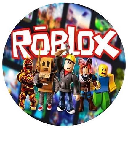 Jedlý tisk na fondánový list kruh motiv "Roblox II."průměr 20 cm