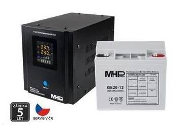 Záložní zdroj Záložní zdroj MHPower MPU-500-12 UPS 500W 12V čistý sinus + baterie