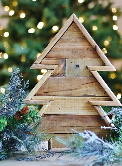 wooden Christmas tree project