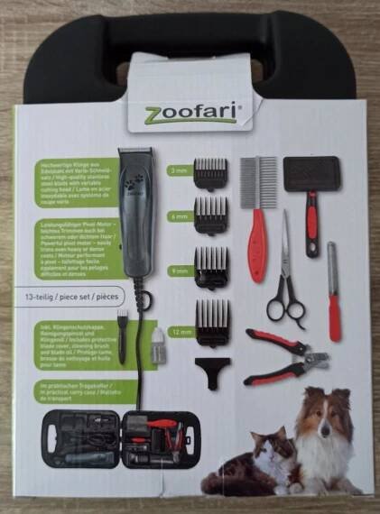 STŘÍHACÍ STROJEK pro zvířata ZOOFARI, sada pro péči o srst