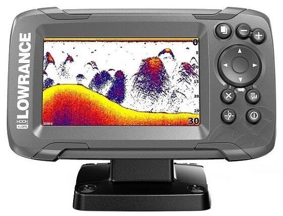 Sonar Lowrance Hook2 4X se Sondou Bullet Skimmer