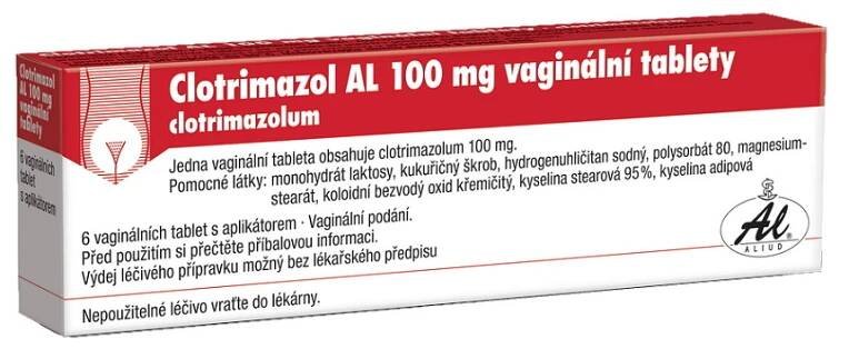 CLOTRIMAZOL AL VAG 100MG VAG TBL NOB 6