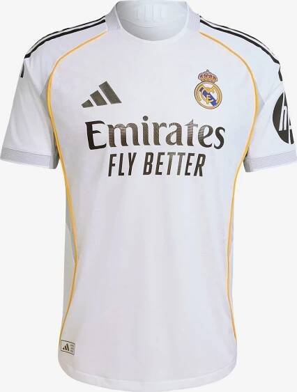Maillot 'Real Madrid 25/26 Authentic' ADIDAS PERFORMANCE en blanc : devant