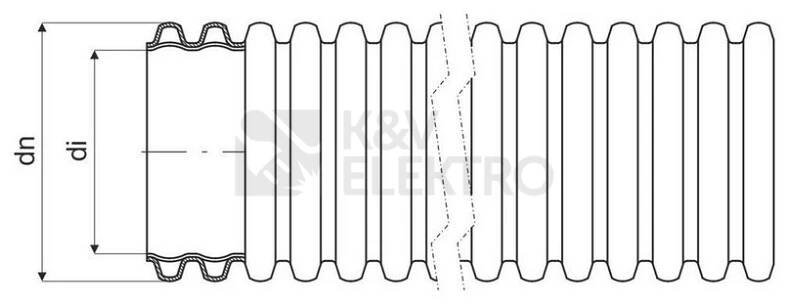 Obrázek produktu Chránička KOPOS KOPOFLEX 75 KF 09075 BB červená 75mm (25m) 1