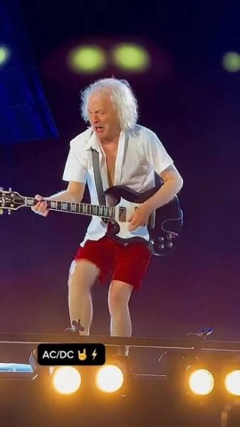 AC/DC - Angus Young danced in Sevilla during the Power Up Tour 2024 #acdc #powerup #angusyoung #live